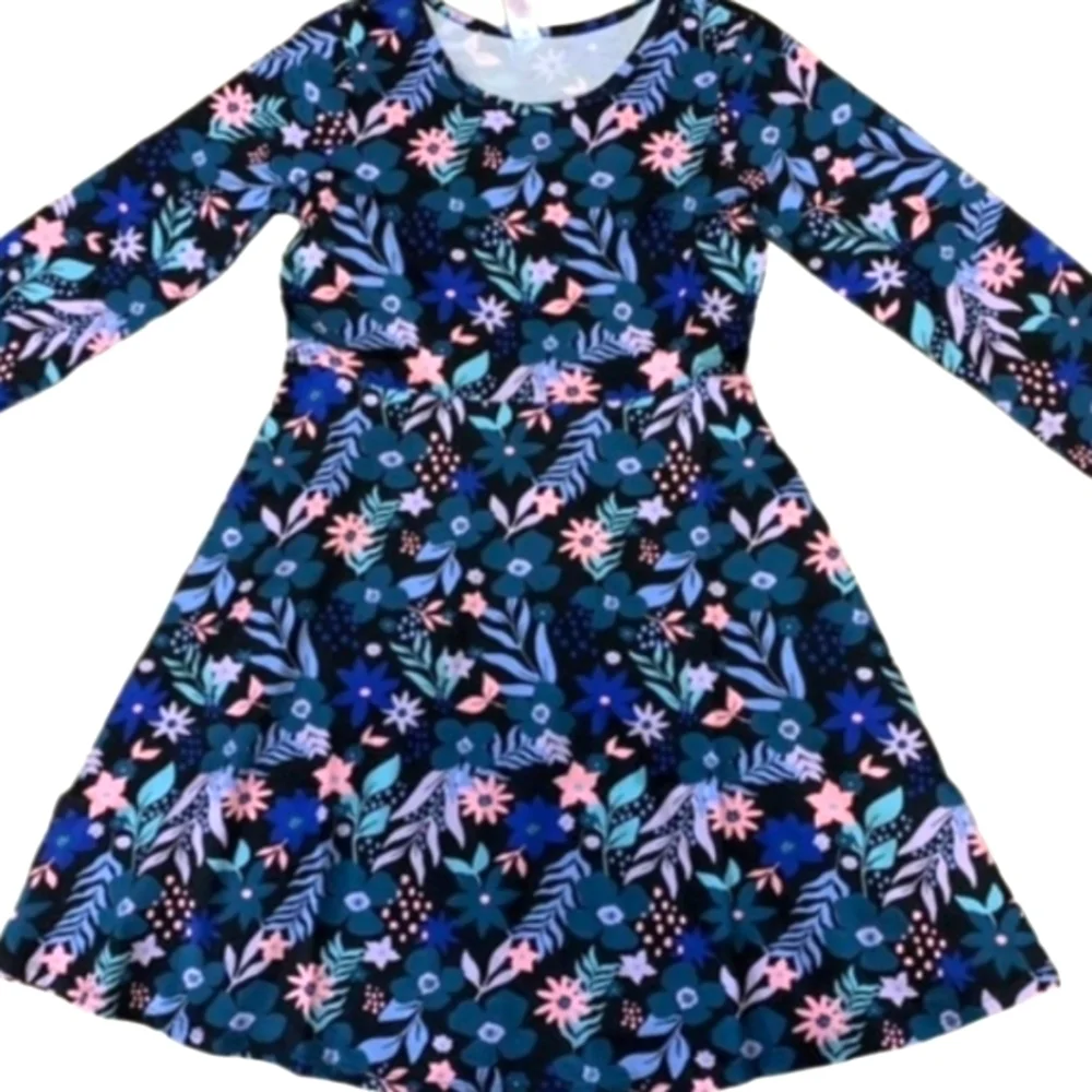 NEW! JUSTICE Floral Print Dress Big Girls 12.
